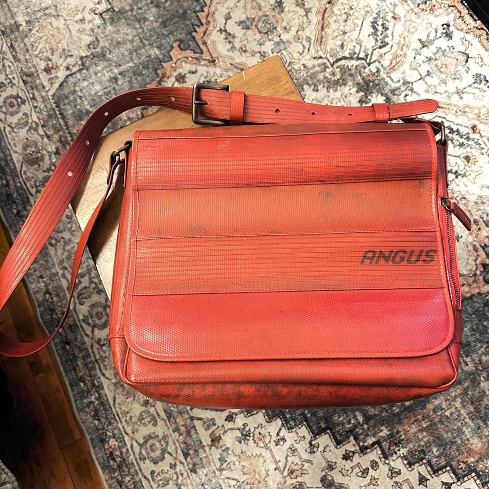 Elvis & Kresse messenger bag up cycled from British fire hoses.